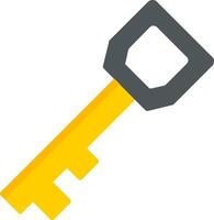 Key Flat Icon Design vector