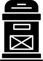 Postbox Glyph Icon Design vector