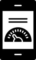 Dashboard Glyph Icon Design vector
