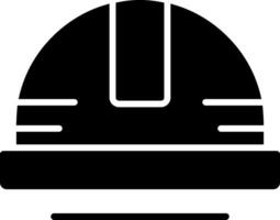 Helmet Glyph Icon Design vector