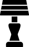 lámpara glifo icono diseño vector