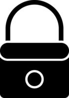 Lock Glyph Icon Design vector