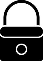 Lock Glyph Icon Design vector