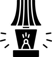 Lamp Glyph Icon Design vector