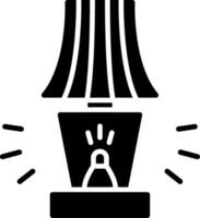 Lamp Glyph Icon Design vector