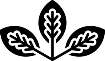 Leaf Glyph Icon Design vector