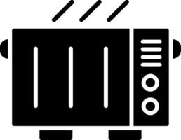 Electric Heater Glyph Icon Design vector