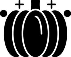 calabaza glifo icono diseño vector