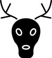 Stag Glyph Icon Design vector