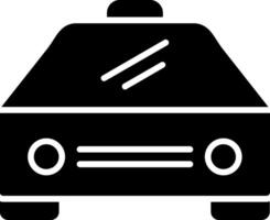 coche glifo icono diseño vector