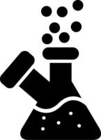 Flask Glyph Icon Design vector