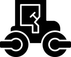 Roller Glyph Icon Design vector