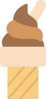 Ice Cream Flat Icon Design vector