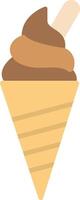 Ice Cream Flat Icon Design vector