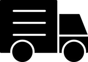 Truck Glyph Icon Design vector