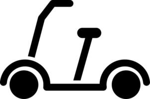 Kick Scooter Glyph Icon Design vector