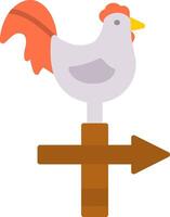 Chicken Flat Icon Design vector