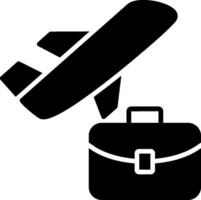 Business Trip Glyph Icon Design vector