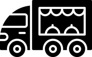 Food Truck Glyph Icon Design vector