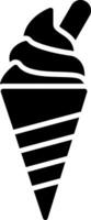 Ice Cream Glyph Icon Design vector