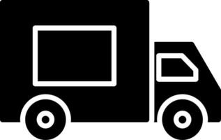 Truck Glyph Icon Design vector