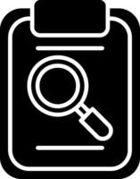 Magnifying Glass Glyph Icon Design vector