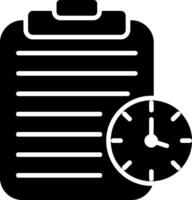 Stopwatch Glyph Icon Design vector