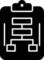 Planning Glyph Icon Design vector
