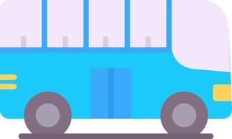 City Bus Flat Icon Design vector