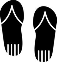 Flip Flops Glyph Icon Design vector