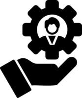 Human Resource Glyph Icon Design vector