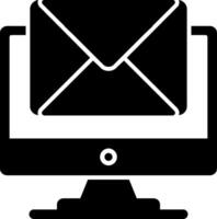 Mail Glyph Icon Design vector