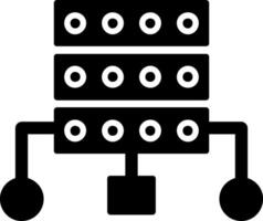 Data Structure Glyph Icon Design vector