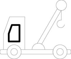 Lift Truck Line Icon Design vector