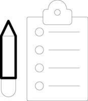 List Line Icon Design vector