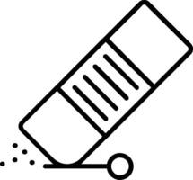 Eraser Line Icon Design vector