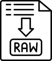 Raw Line Icon Design vector