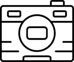 Photo Line Icon Design vector