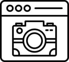 Browser Line Icon Design vector