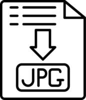 Jpg Line Icon Design vector