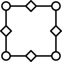 Nodes Line Icon Design vector