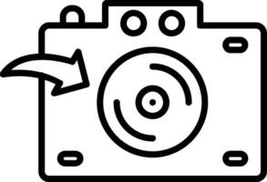 Camera Line Icon Design vector