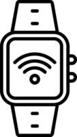 Wifi línea icono diseño vector