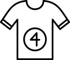 Shirt Line Icon Design vector