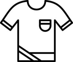 Shirt Line Icon Design vector