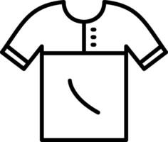 camisa línea icono diseño vector