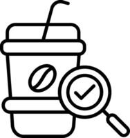 Coffee Line Icon Design vector