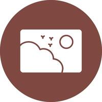 Picture Glyph Multi Circle Icon vector