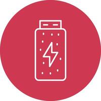 Battery Status Line Multi Circle Icon vector