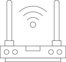 Router Line Icon Design vector